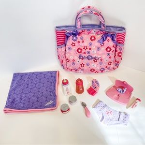 Bitty Baby Mommy’s Diaper Bag & Accessory Set (by American Girl)
